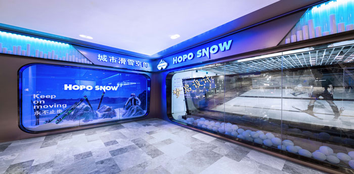 杭州滑雪场外墙装修设计完工实景图